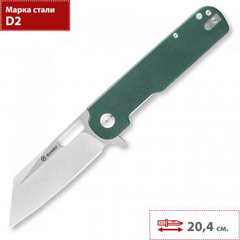 Нож GANZO G770-GR зеленый